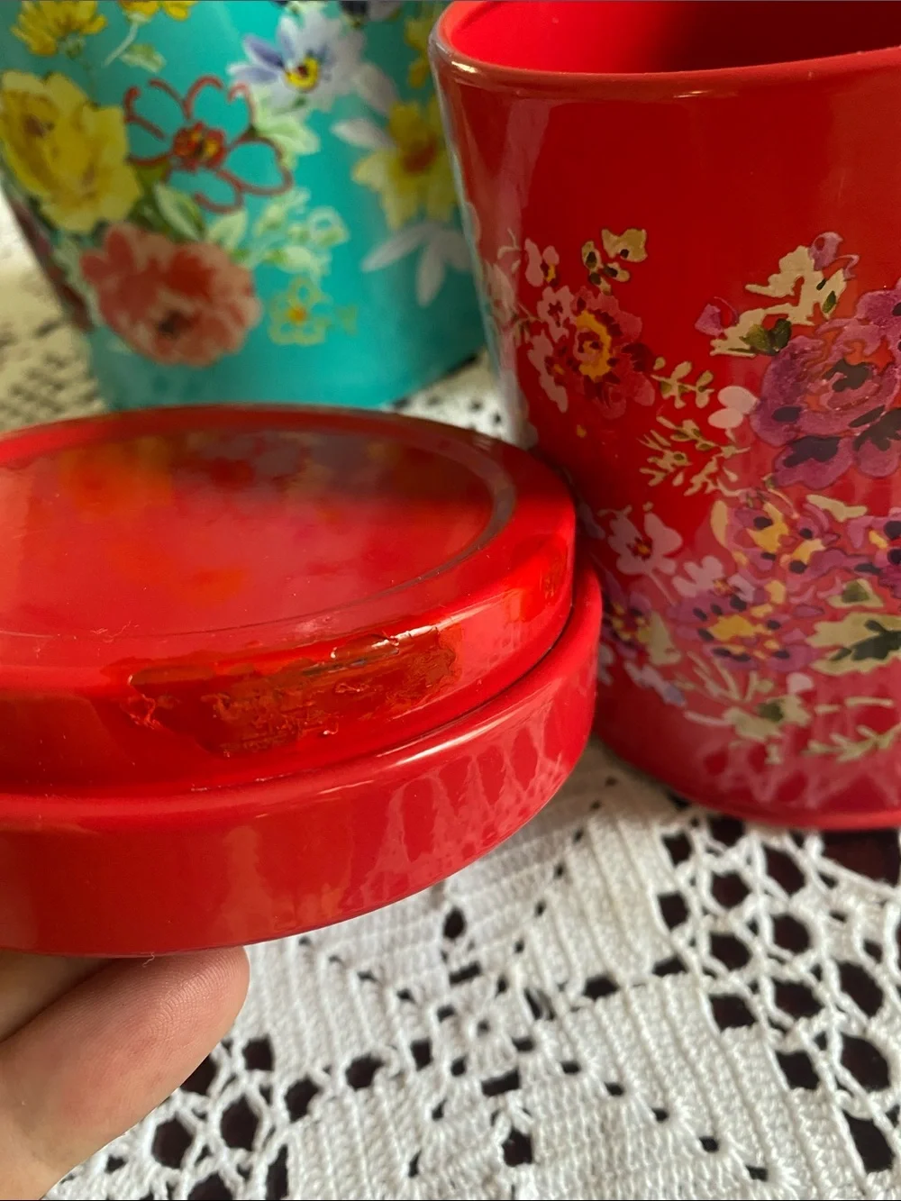 Pioneer Woman Garden Meadow Canister Set of 3